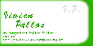 vivien pallos business card